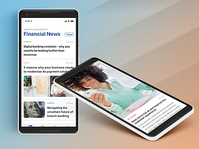 Financial UI Concepts on Google Pixel 2 XL app design mobile app design ui ux