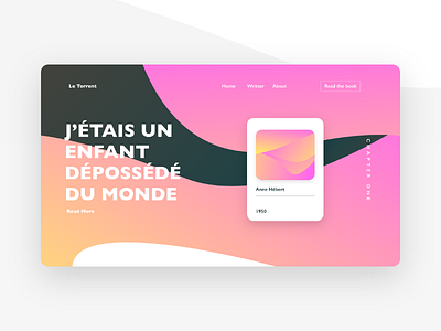 Landing Page - Daily UI #003 daily ui 003 dailyui design desktop gradient landing page shapes trendy ui uiux web