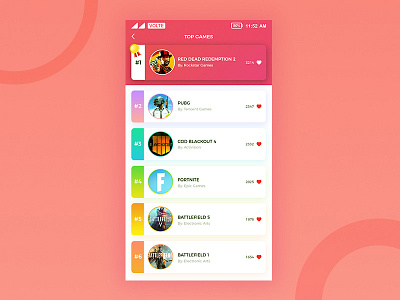 Leaderboard Daily UI 19 adobe app app design dailui daily daily ui leaderboard uiux ux