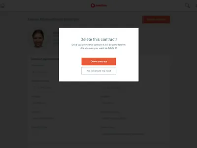 Delete confirmation are you sure change my mind confirmation delete forever pop up warning