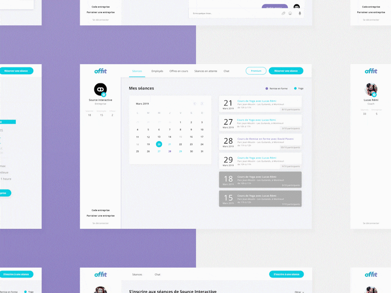 Offit - Web App app app concept booking booking app browser checkout concept dashboard interface sport sport app ui design ux design web app web design work app