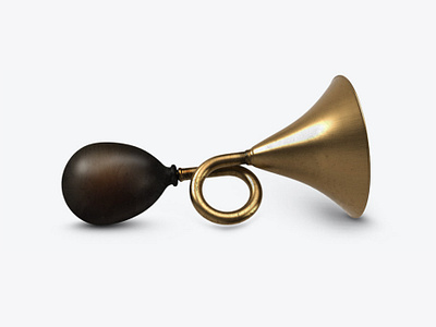 Auto horn 3Dicon 3d 3dicon beep boom brass design horn icon icondesign icondesigner illustration signal