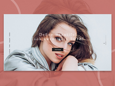 Beauty Skin Care Website Banner banner banner design beauty banner beauty product branding fashion website graphic design ui ux website design