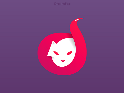 DreamFox d design dream dreamfox fox illustration letter logo minimal