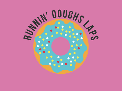 Runnin' Doughs Laps branding design donuts food illustration shirt design shirtdesign vector
