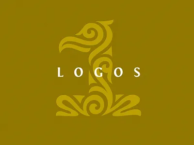Logos 01 branding collection design floral identity illustration logo logofolio number one ornamental vector
