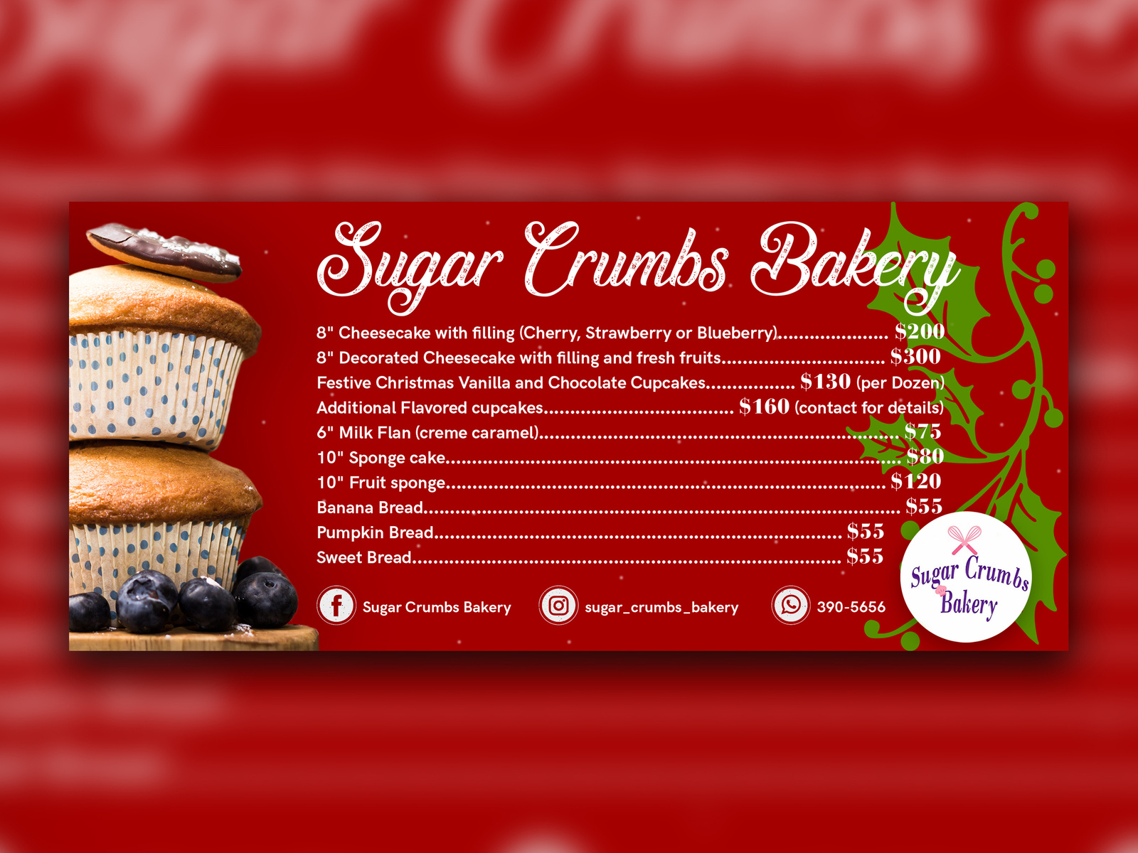 Example of Christmas Flyer Design