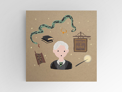 Draco Malfoy draco harry harrypotter illustration potter slytherin wand wizard
