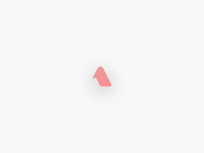 The Letter A design flat icon logo simple vector