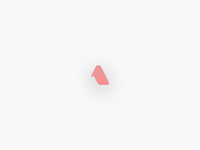 The Letter A design flat icon logo simple vector