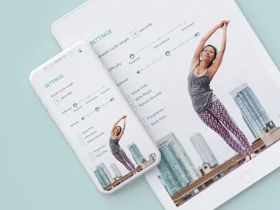 Daily UI 007 daily ui daily ui 007 daily ui challange settings ui ux design ui 100 ui challenge ui design yoga yoga app