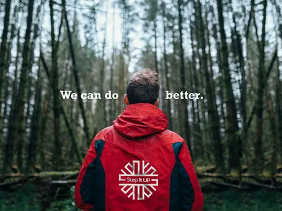 Step It Up Jacket brand agency branding corporate identity jacket logo logotype mexico nat geo natgeo national geographic natural nature nature logo outdoor photography photojournalism sustainability sustainable uniform world