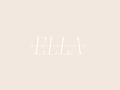 Ella Logo boutique logo branding design logo typography