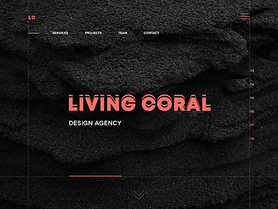 Living coral app branding clean coral design flat logo minimal pantone type typography ui ui elements ux ux designer vector web webdesign website
