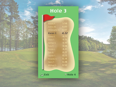 Mini Golf UI app game games golf icon icons mini golf putt score sports typography ui