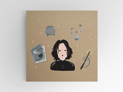 Professor Severus Snape design harry harrypotter illustration potter wand wizard