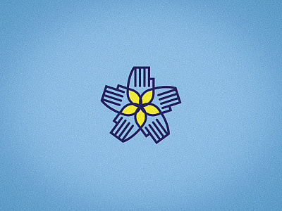 Round of Applause flower hand icon illustrator logo rejected