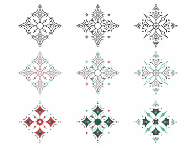 Snowflake Exploration christmas design holiday icon illustration snowflakes