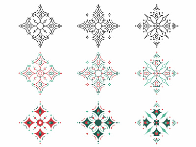 Snowflake Exploration christmas design holiday icon illustration snowflakes