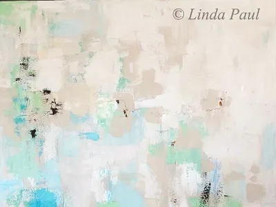 Beach Song Original Painting Turquoise Beige White Green abstract art artforsale artist beach colors original art painting turquoise
