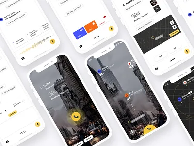 An emergency assistant concept app ar chat ui ux