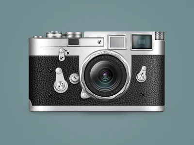 Leica Camera camera icon illustration leica old school