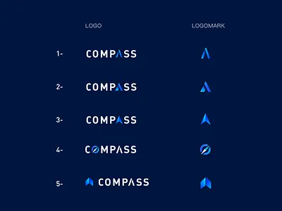 logo for compass blue branding company design icon logo technology typography vector white