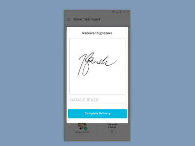 Reciever Signature animation app design flat icon illustration ios ui ux vector web website