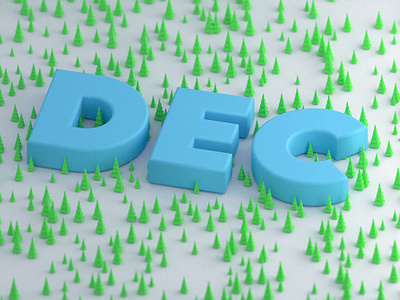 December Trees 3d 3d low poly 3d render blender christmas emilioriosdesigns low poly trees