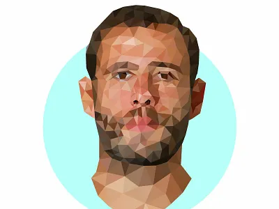 Steve Cook low poly art design football illustration steve cook low poly art vector