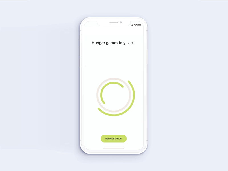 Lunch Me loading animation app dating interaction interface ios iphone x loading search ui ui ux