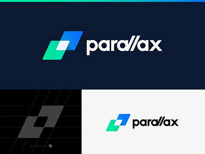 Parallax Logo Concept branding company company logo corporate design flat logo logodesign type typography vector