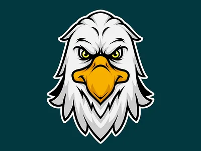 Eagle Head Mascot Logo aggresive angry animal beast bird carnivore character design eagle esport falcon fur game gaming hawk head icon illustration logo mad