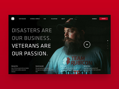 Team Rubicon Website design digital home portait rubicon splash team rubicon we web design website