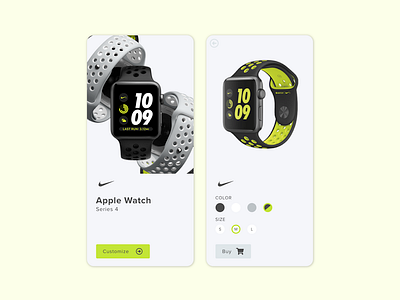 Daily UI - Customize Product app branding clock customize dailyui design nike product ui ux