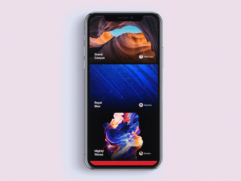 Wallpaper App Micro Interaction animation app design ho chi minh interaction motion ui ui design ui interaction vietnam
