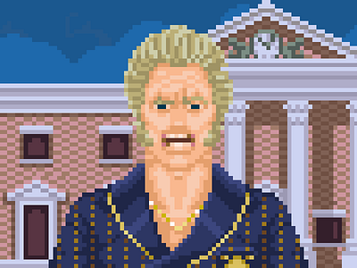 ❧ Biff Tannen alt 1985 8bit backtothefuture pixel pixelthursday