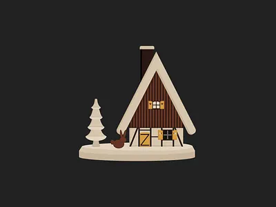 Smoking house christmas christmas card holidays tradition traditional art vector vector art vector artwork xmas