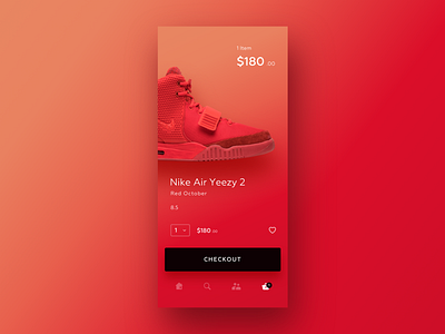 UI Daily, #058 – Shopping Cart app bag dailyui design ecommerce nike shopping shopping cart snickers sport ui uidaily ux