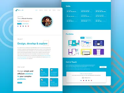Personal Portfolio adobexd design design portfolio experience logo personal portfolio portfolio portfolio design ui ui design ux ux design web design work