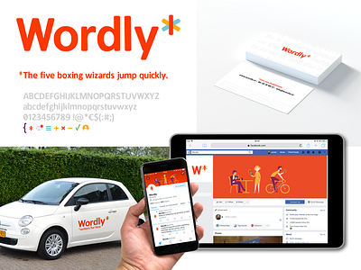 Wordly 800x600 branding business card design icon illustration logo social media typography visual identity