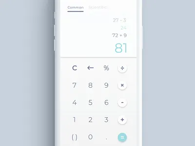 Calculator calculator dailyui 004 mobile app