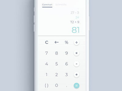 Calculator calculator dailyui 004 mobile app