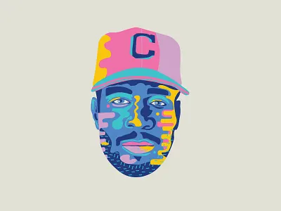 Man on the Moon (Kid Cudi Portrait) 80s art character cleveland color contemporary cudi design illustration kid cudi ohio pop art portrait print usa