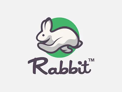 rabbit logo club corel coreldraw forsale good logo nice rabbit team