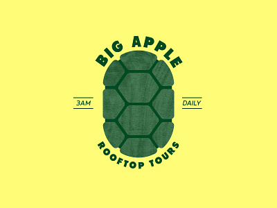 Big Apple. 3am badge branding go ninja go ninja go heroes in a half shell illustration ninja turtles tmnt turtles in time typography