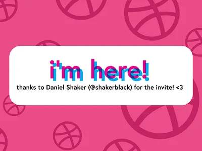 i'm here! branding debut debute design illustration lettering logo love overprint overprinting thanks type typography vector