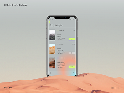 E C O B O O adobe xd app booking app ecofriendly futurism ios ux ui xd daily creative challenge