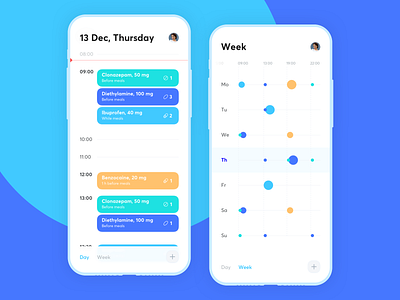 Time for Pills app fireart fireart studio health healthcare medicine mobile pills ui ux