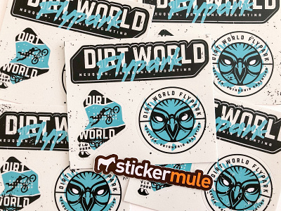 DWFP Stickers by Sticker Mule argentina badge bicycle bike bmx brand dirt extreme jump logo sport stickermule stickers